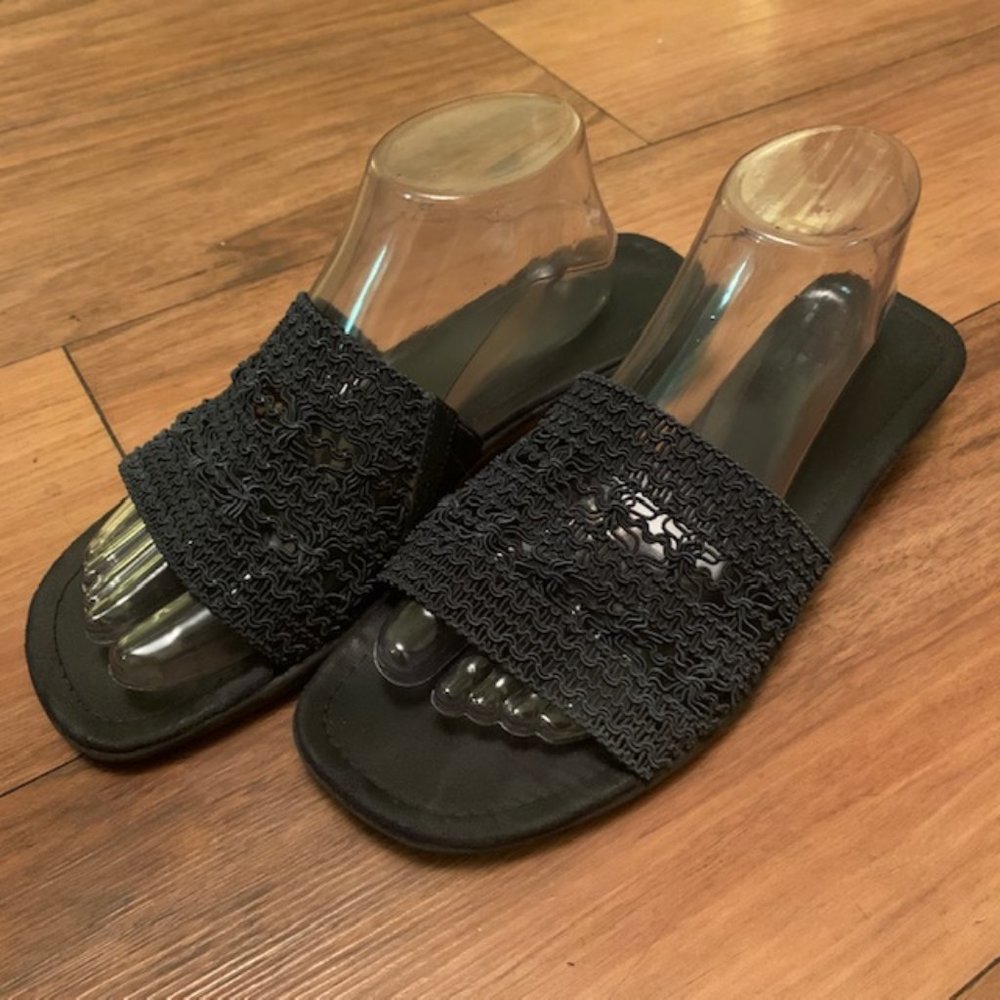 Mootsies Tootsies | Navy Woven Summer Sandals | Sz 10